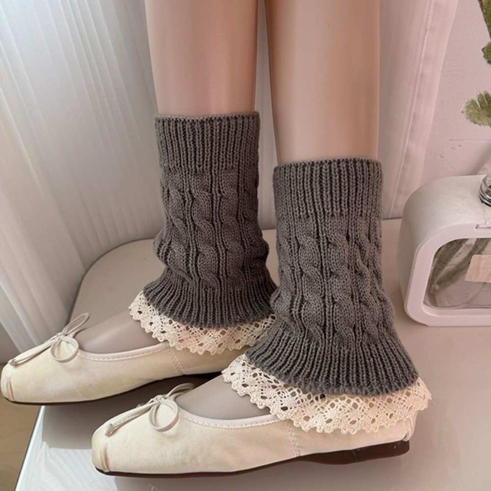 Boot Sock Slouchy - Jambières en tricot à volants et