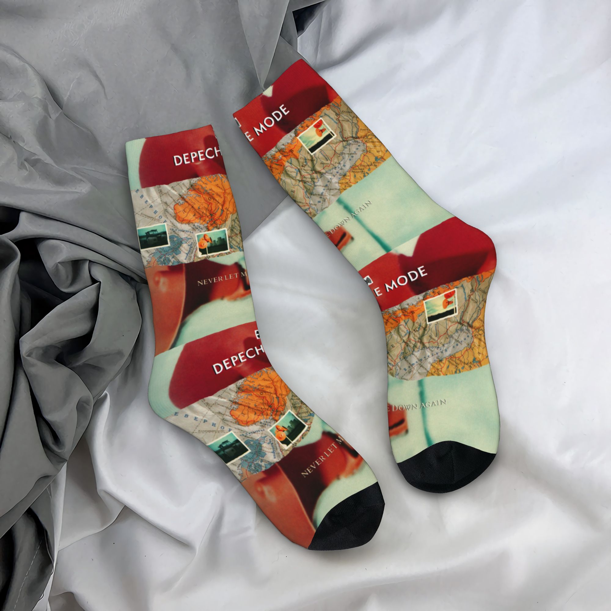 Dress Sock Men - Chaussettes personnalisées D-Depeche Cool Mode Electronic