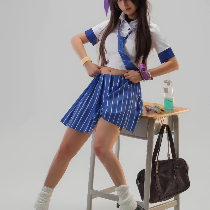 Knee High Sock Women - Costume de Cosplay Naga, uniforme JK,