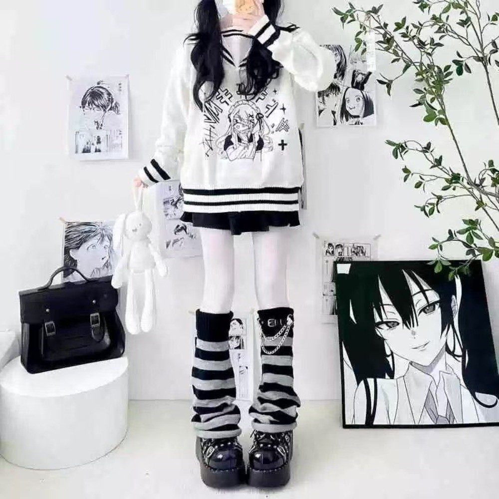 Guêtres en tricot de style jap - Boot Sock Slouchy avis et prix