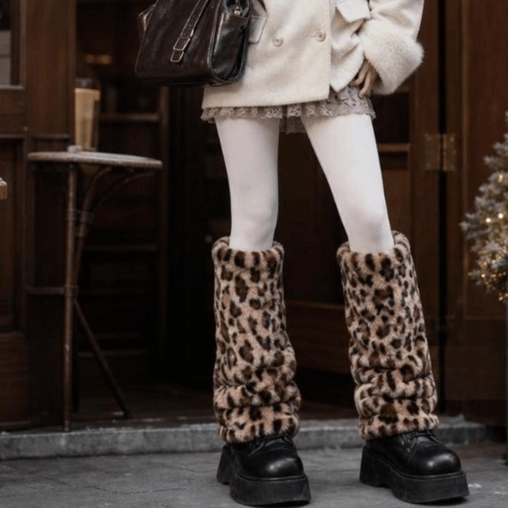 Jambières en fausse fourrure à - Boot Sock Slouchy avis et prix